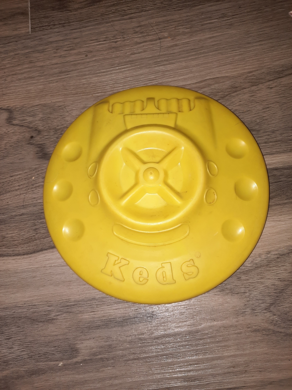 Keds Bright Yellow Kids Flying Disc Toy